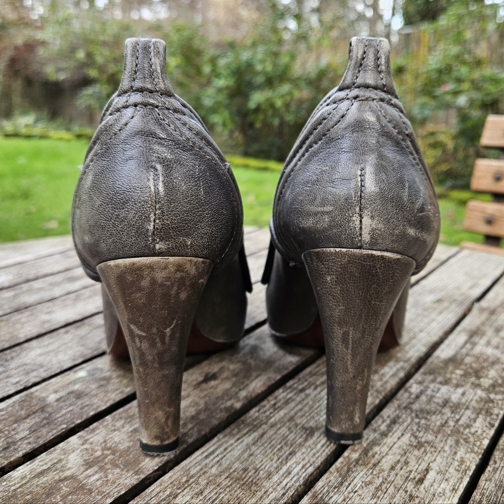 FYRE Ava Oxford Leather Lace-Up Booties - Picture 4 of 9